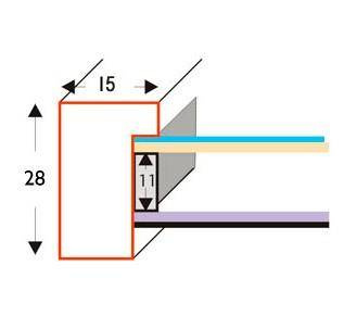 Czarna ramka przestrzenna EXPO 3D 21x30 cm (15x21cm)