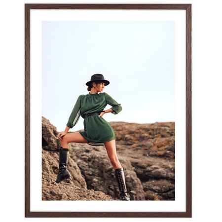 Brązowa ramka na zdjęcie FDM M6 40x50 cm