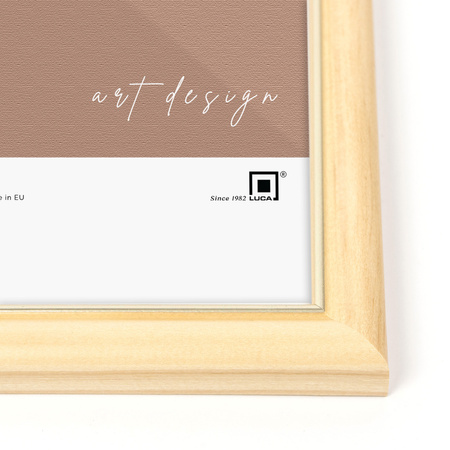 Ramka drewniana ze złotym paskiem DRW B F 01 - 13x18 cm