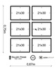 Zestaw ramek PINIA 3 GF0020 - galeria ramek na 6 zdjęć