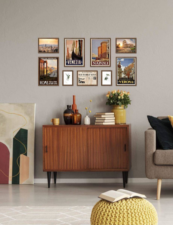 Zestaw brązowych ramek galeria 4 GF0004