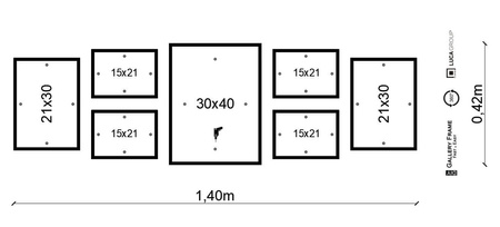 Zestaw ramek PINIA 2 GF0017 - galeria ramek na 7 zdjęć