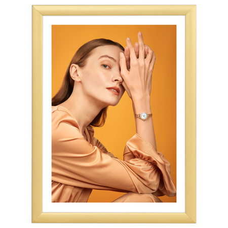 Złota ramka aluminiowa na zdjęcia Royall 13x18 cm