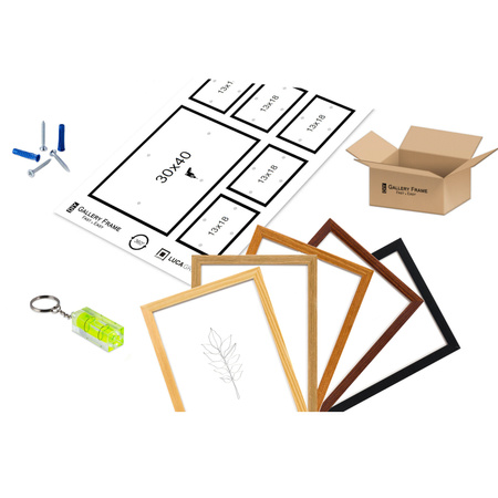 Zestaw ramek kolor dębowy galeria HIT 33 GF0002