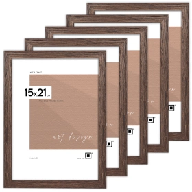 Pakiet 5 szt. brązowych ramek na zdjęcia FDM M6 15x21 cm