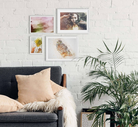 Zestaw białych ramek galeria HIT 01 GF0008