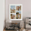 Foto Galeria 24x30 cm biała Ramka na 4 zdjęcia 10x15 cm 10x10 cm z Passe Partout