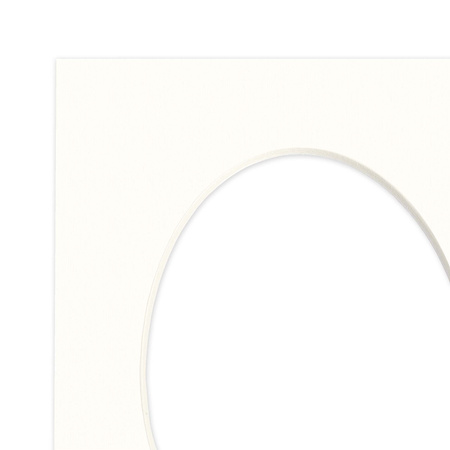 Passe partout 10x15 (6x9) OWAL SNOW WHITE