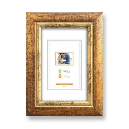 Ramka drewniana złota DRZ C Z1 13x18 cm