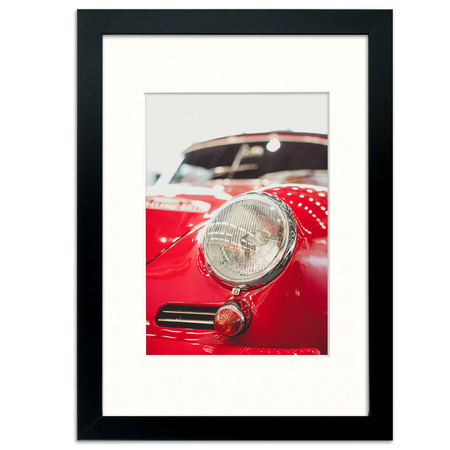 Czarna ramka na zdjęcia HEN PASS 2 21x29,7 cm z passe partout (15x21)