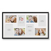 Duża ramka na wiele zdjęć czarna 33x60 cm - 8 zdjęć