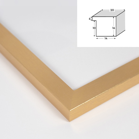 Złota ramka na zdjęcia HEN Z 50x50 cm