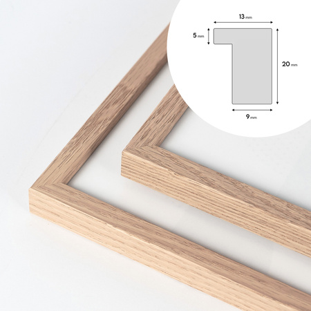 Dębowa ramka na zdjęcia OAK 40x40 cm