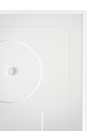 Biała ramka na płytę CD z okładką - 30x40 cm