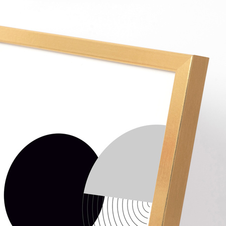 Złota kwadratowa ramka na zdjęcie KEA Z 30x30 cm