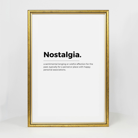 Ramka drewniana złota na zdjęcia DRI CL Z 30x45 cm