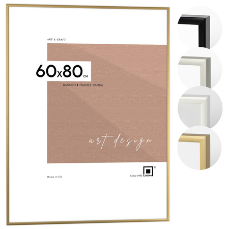Złota ramka aluminiowa na zdjęcia Royall 60x80 cm