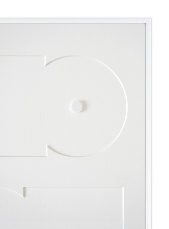 Biała ramka na 2 płyty CD - 30x40 cm
