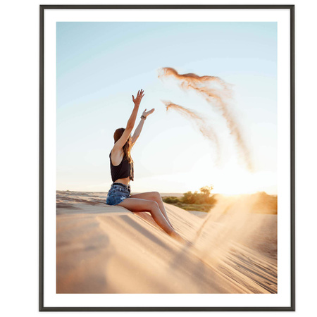 Czarna ramka aluminiowa na zdjęcia Royall 50x60 cm