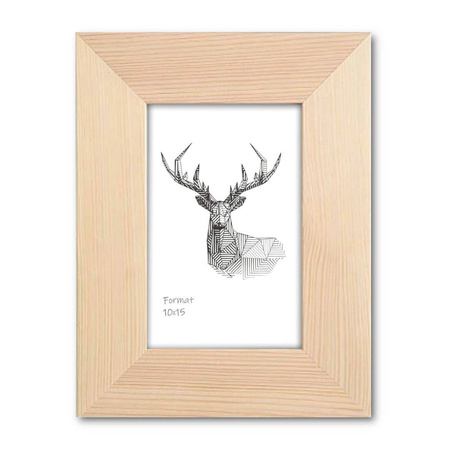 Ramka z drewna surowego na zdjęcia SUR G 15x21 cm