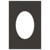 Passe partout 10x15 (6x9) OWAL CZARNY BLACK