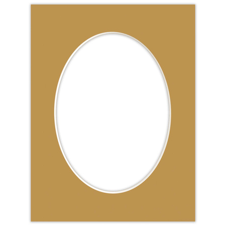 Passe partout 18x24 (13x18) OWAL BRĄZOWY CARMEL