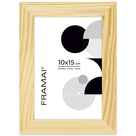 Pakiet 5 szt. ramek z drewna surowego RAW 10x15 cm