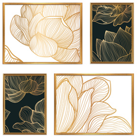 Zestaw złotych ramek galeria PRESTO Z GF0003