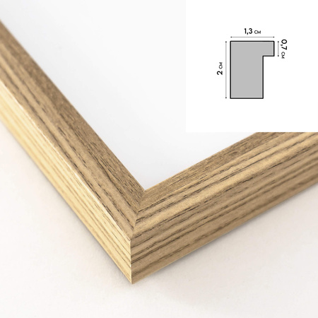 Ramka na zdjęcie FDM M02 kolor dębowy 40x60 cm