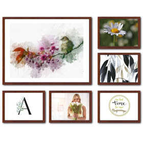 Zestaw brązowych ramek galeria Pinia 3 GF0002