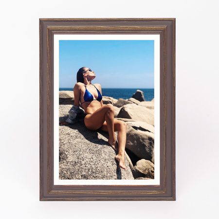 Ramka drewniana na zdjęcia DRL X 02 21x30 cm