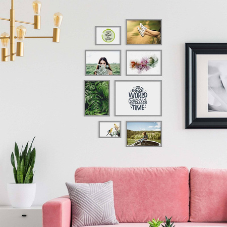 Zestaw szarych ramek galeria Pinia 05 GF0009