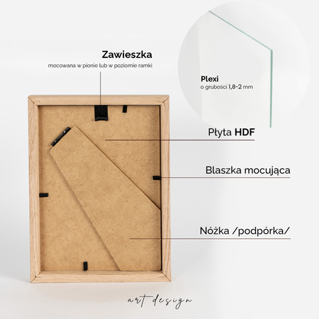 Ramka dębowa na zdjęcia OAK 13x18 cm