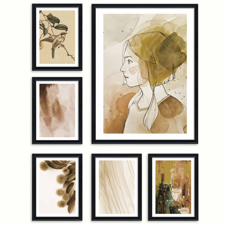 Zestaw czarnych ramek galeria HIT 02 GF0002