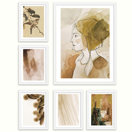 Zestaw białych ramek galeria HIT 01 GF0002