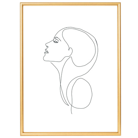 Ramka drewniana na zdjęcia DRWC F Z złota 30x45 cm