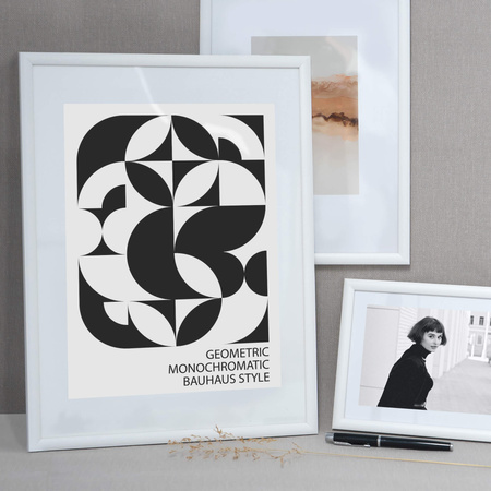 Biała ramka drewniana na zdjęcia EKO 1 25x38 cm