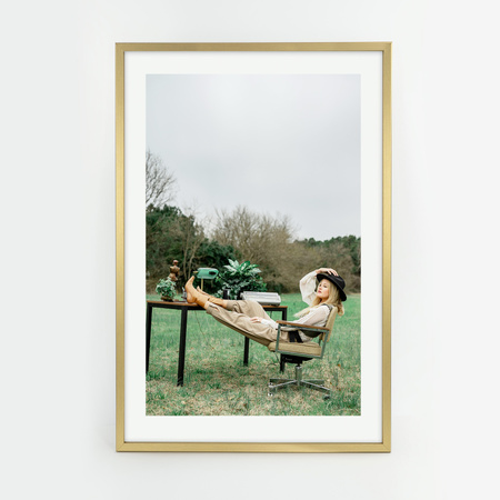 Złota ramka na zdjęcie LUX Z 40x60 cm