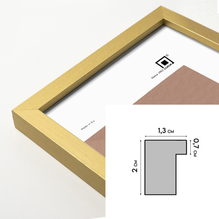 Złota ramka na zdjęcie LUX Z 40x60 cm
