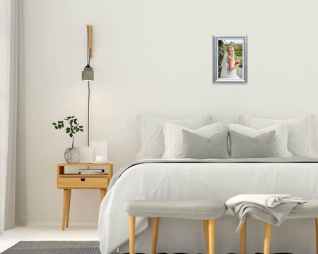 Srebrna ramka drewniana na zdjęcia EKO S2 40x50 cm