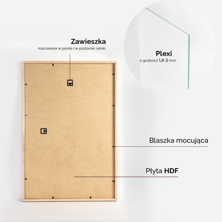 Ramka dębowa na zdjęcia OAK 40x60 cm