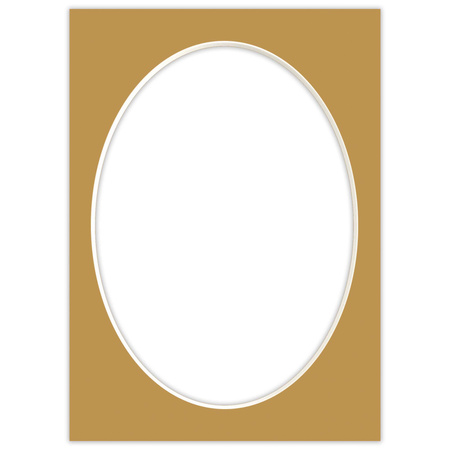Passe partout 15x21 (13x18) OWAL BRĄZOWY CARMEL