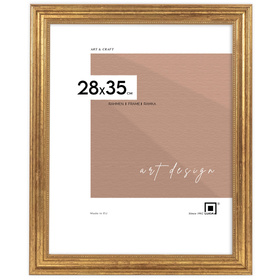 Ramka drewniana złota na zdjęcia DRZG M Z 28x35 cm