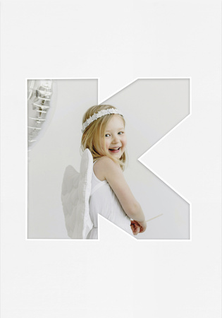 Passe Partout okienko w kształcie LITERKI "K"