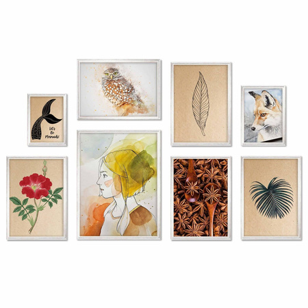 Zestaw srebrnych ramek galeria HIT 1 S GF0009