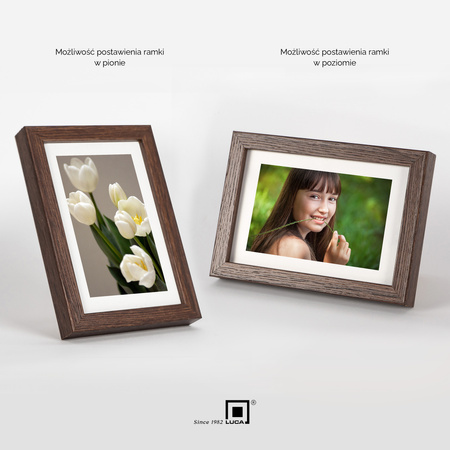 Pakiet 5 szt. brązowych ramek na zdjęcia FDM M6 10x15 cm