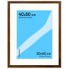 Brązowa ramka na zdjęcia HEN PASS 4  40x50 cm z passe partout (30x40 cm)