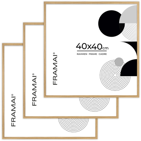 Ramka na zdjęcia 40x40 cm w dębowym kolorze FDM 02