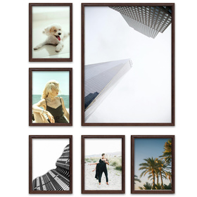 Zestaw brązowych ramek galeria PRESTO 44 GF0002