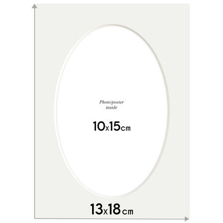 Passe partout 13x18 (10x15) OWAL CZERWONY CAYENNE